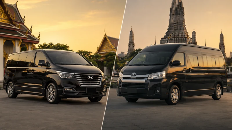 เปรียบเทียบรถตู้ Hyundai H1 และ Toyota Commuter